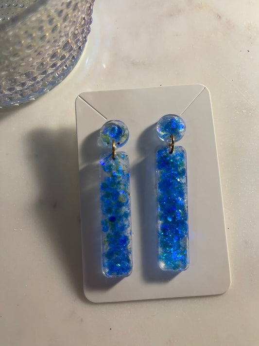 Blue Straight Dangles