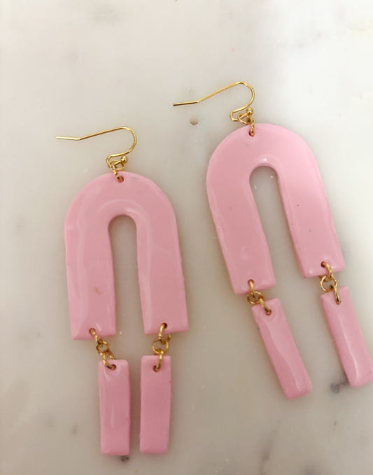 Pink Double Dangles